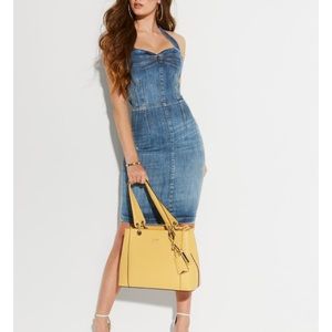 GUESS Christie Denim Halter Dress